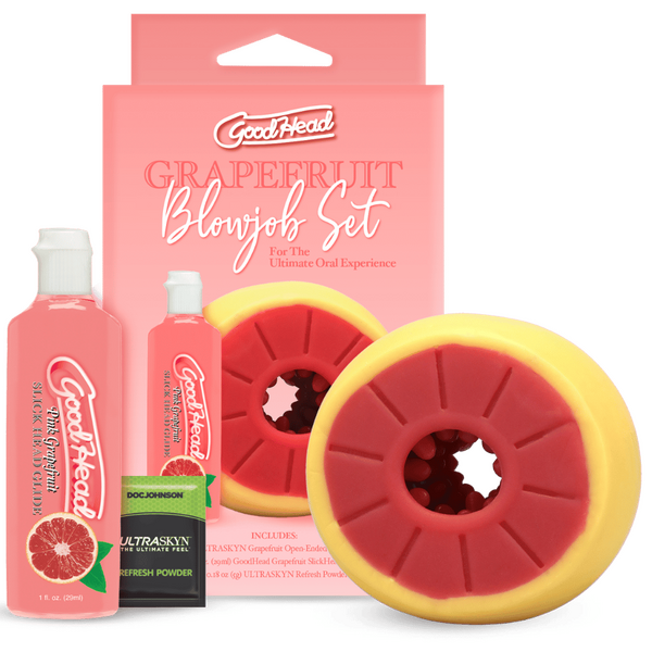 Goodhead Grapefruit Blowjob Set With Glide Sleeve > Lube > Oral Gels & Sprays