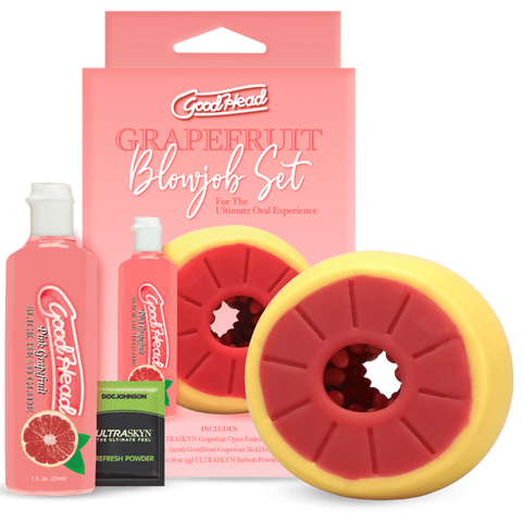 Goodhead Grapefruit Blowjob Set With Glide Sleeve > Lube > Oral Gels & Sprays