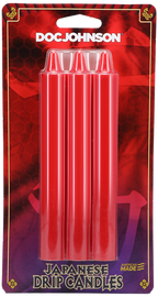 Japanese Drip Candles Red 3-Pack – Skin-Safe Non-Toxic Wax Candles Red > Candles > Drip