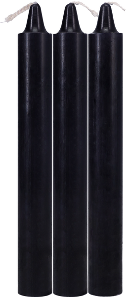 Japanese Drip Candles Black 3 Pack for Sensation Play > Candles > Drip