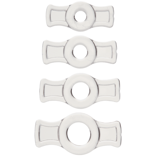 Titanmen Cock Ring Set (Black) – Stretchable Cock Rings Set > Cock Ring > Sets