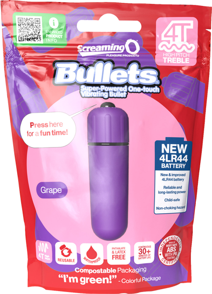 Bullets 4T High Pitch Treble (Grape) > Vibrators > Mini Vibrators