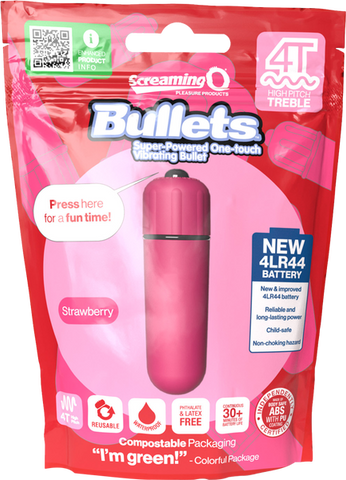 Bullets 4T High Pitch Treble (Strawberry) > Vibrators > Mini Vibrators