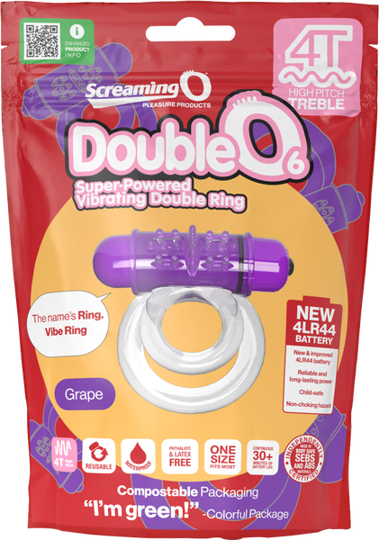Double O 6 Vibrating Ring – Powerful 4T Motor and Secure Dual Rings > Cock Ring > Vibrating