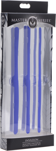 Invasion Silicone Urethral Sound Trainer Set – Body-Safe Flexible Silicone Urethral Sounds > Sex Toys For Men > Sounding Rods