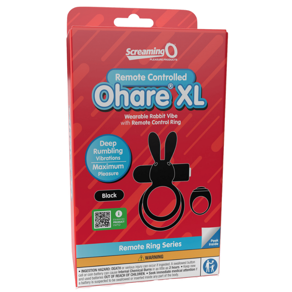Ohare XL (Black) – Rechargeable Waterproof Remote Control Rabbit Vibrator > Sex Toys > Couples Toys