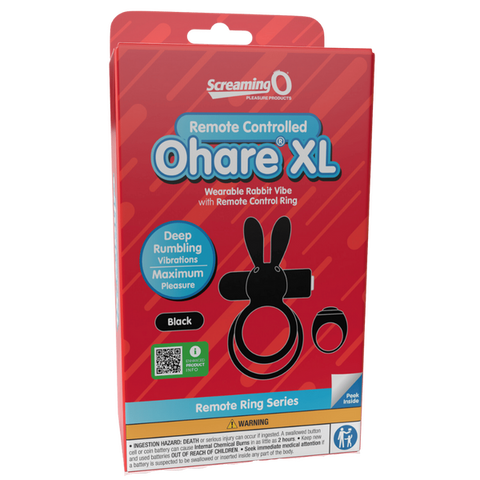 Ohare XL (Black) – Rechargeable Waterproof Remote Control Rabbit Vibrator > Sex Toys > Couples Toys