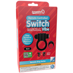 Remote Control Switch Vibe (Black) – Waterproof Rechargeable Double-Sided Vibrating Cock Ring > Cock Ring > Vibrating