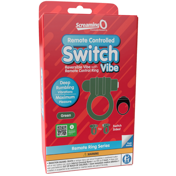 Remote Control Switch Vibe (Green) – Rechargeable Waterproof Double-Sided Vibrating Cock Ring > Cock Ring > Vibrating