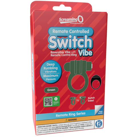 Remote Control Switch Vibe (Green) – Rechargeable Waterproof Double-Sided Vibrating Cock Ring > Cock Ring > Vibrating