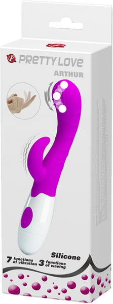 Arthur 7.87 Inch Rabbit Vibrator with Waving Head > Vibrators > Ladies > Rabbit