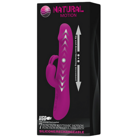 Natural Motion Thrusting – Rechargeable Silicone Rabbit Vibrator with 7 Functions > Vibrators > Ladies > Rabbit