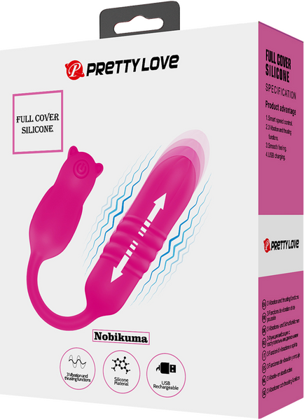 Pretty Love Nobikuma – Rechargeable Silicone Thrusting Bullet Vibrator > Vibrators > Mini Vibrators