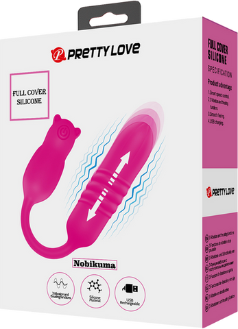 Pretty Love Nobikuma – Rechargeable Silicone Thrusting Bullet Vibrator > Vibrators > Mini Vibrators