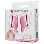 Pretty Love Leaf Wireless Vibrating Nipple Clamps Pink > Sex Toys > Nipple Clamps