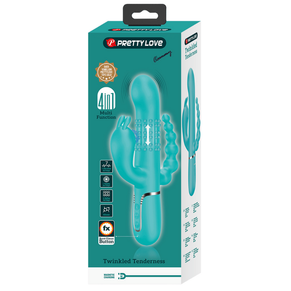 Pretty Love Cammy 4-in-1 – Multi-Function Rabbit Vibrator with Anal Stimulator > Vibrators > Ladies > Rabbit Multi