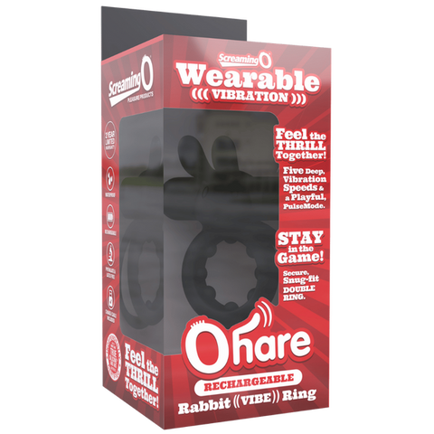Ohare (Black | Blue | Green) – Rechargeable Silicone Rabbit Vibrating Cock Ring > Cock Ring > Vibrating