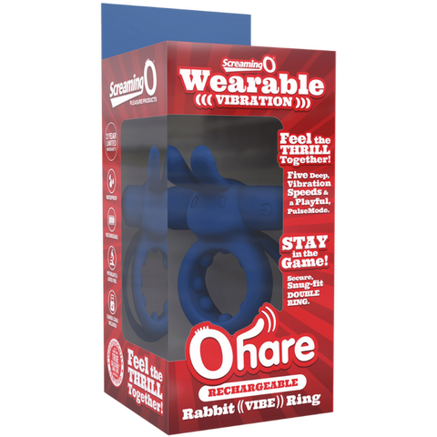 Ohare (Black | Blue | Green) – Rechargeable Silicone Rabbit Vibrating Cock Ring > Cock Ring > Vibrating