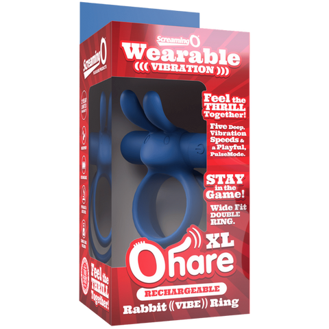 Ohare XL (Black | Blue | Green) – Rechargeable Large Rabbit Vibrator > Cock Ring > Vibrating
