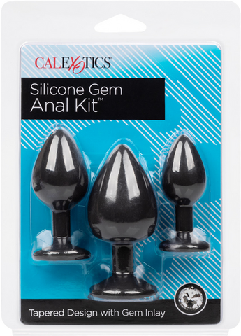 Silicone Gem Anal Kit – Set of 3 Graduated Anal Plugs > Anal Range > Butt Plug Kits