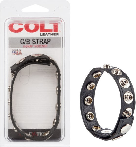 Colt 8 Snap Fastener Leather Strap – Luxury Leather Bondage Strap > Clothes > Mens Leather