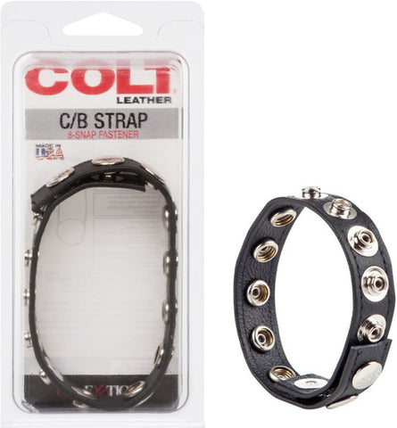 Colt 8 Snap Fastener Leather Strap – Luxury Leather Bondage Strap > Clothes > Mens Leather