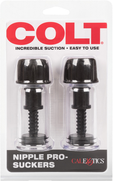 Colt Nipple Pro-Suckers (Black) – Adjustable Suction Nipple Clamps > Sex Toys > Nipple Suckers