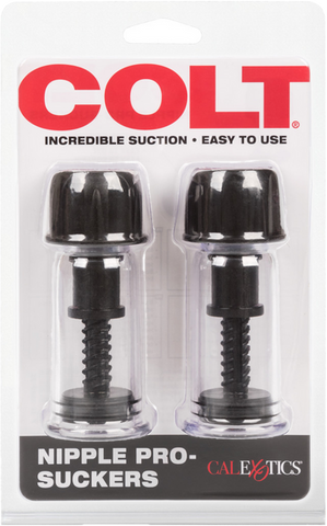 Colt Nipple Pro-Suckers (Black) – Adjustable Suction Nipple Clamps > Sex Toys > Nipple Suckers
