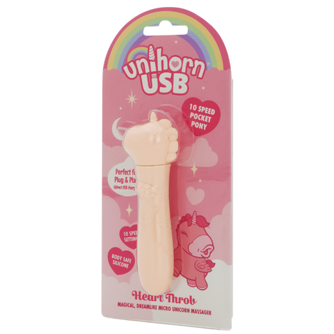 Unihorn Heart Throb (Pink) – Compact USB Rechargeable Bullet Vibrator with 10 Speeds > Sex Toys For Ladies > Clitoral Vibrators and Stimulators