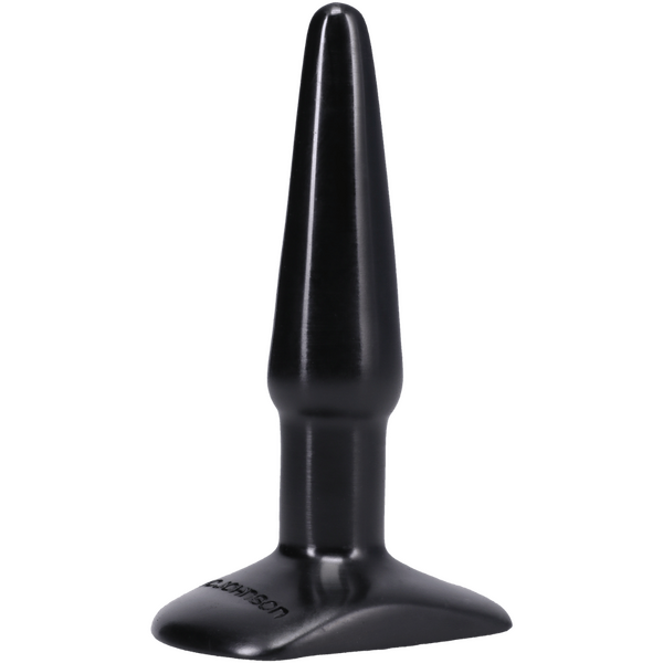 Classic Smooth Butt Plug Small Black 4.5 Inch Secondary image