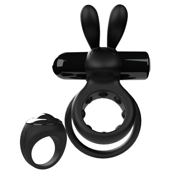 Ohare Remote Control Wearable Rabbit Vibrator (Black) – Rechargeable Waterproof Silicone Vibrator > Sex Toys > Couples Toys
