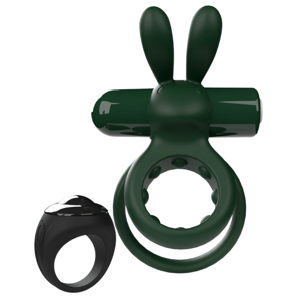 Ohare Remote Control (Green) – Waterproof Rechargeable Wearable Rabbit Vibrator with Double-Ring Design > Sex Toys > Couples Toys