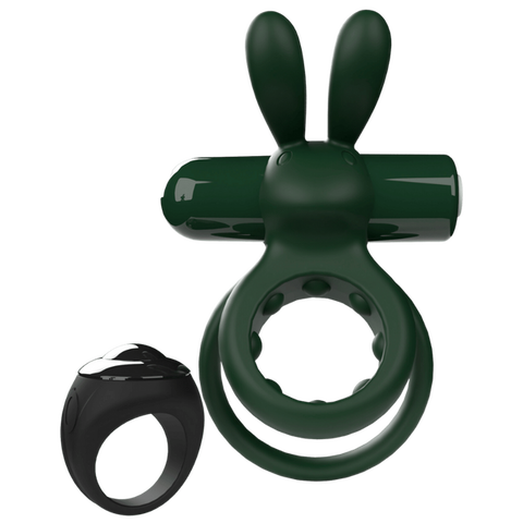 Ohare Remote Control (Green) – Waterproof Rechargeable Wearable Rabbit Vibrator with Double-Ring Design > Sex Toys > Couples Toys