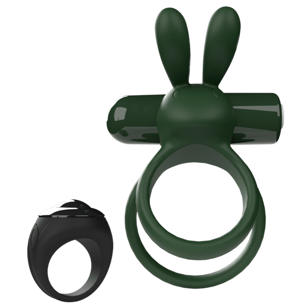 Ohare XL (Green) – Rechargeable Waterproof Remote-Controlled Rabbit Vibrator with Double-Ring Design > Sex Toys > Couples Toys