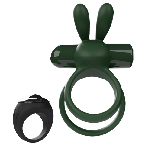 Ohare XL (Green) – Rechargeable Waterproof Remote-Controlled Rabbit Vibrator with Double-Ring Design > Sex Toys > Couples Toys