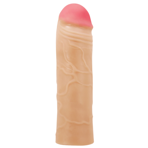 Chane 7.1 Inch Penis Extender Sleeve – Ultra Realistic Textured Sleeve > Sex Toys For Men > Penis Sleeves