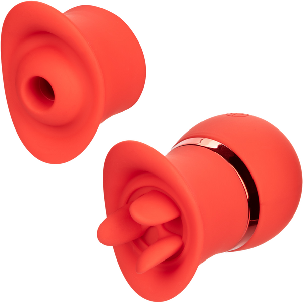 French Kiss Suck & Play Interchangeable Set – 12 Function Vibration and Suction Toy > Vibrators > Ladies > Clitoral Vibrators and Stimulators