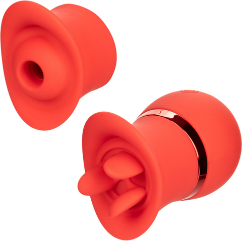 French Kiss Suck & Play Interchangeable Set – 12 Function Vibration and Suction Toy > Vibrators > Ladies > Clitoral Vibrators and Stimulators