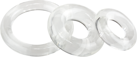 Ringo X3 Cock Rings Mixed Pack - Clear > Cock Ring > Sets