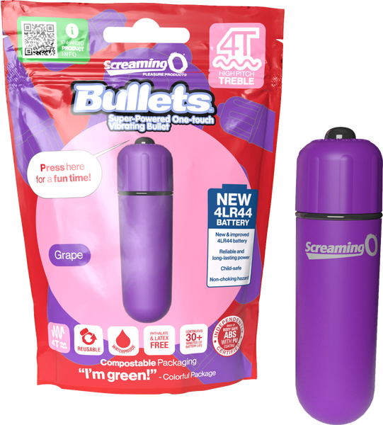 Bullets 4T High Pitch Treble (Grape) Purple > Vibrators > Mini Vibrators