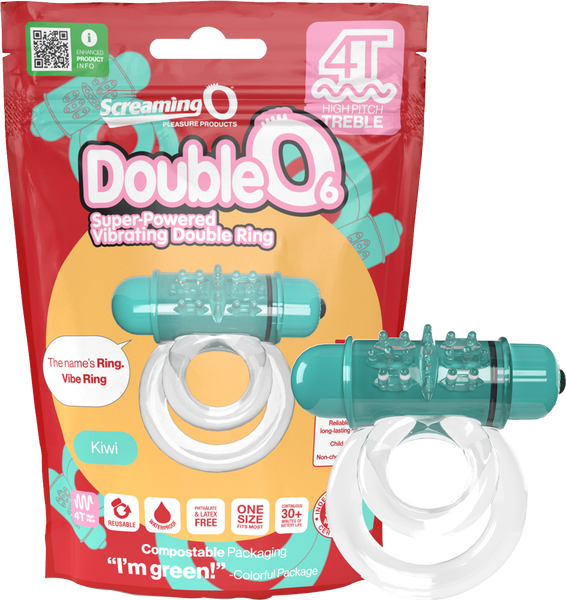 DoubleO 6 Vibrating Ring – 4T Motor Powerful Treble Vibration Ring > Cock Ring > Vibrating