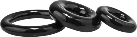 RingO X3 Cock Rings Mixed Pack - Black > Cock Ring > Sets