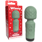 Cuties - Winny Rechargeable Mini Wand (Sage Green) Green > Sex Toys > Mini Massagers