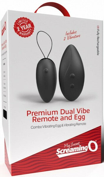 My Secret Screaming O Premium Dual Vibe – Remote-Controlled Vibrator and Egg Combo Black > Sex Toys For Ladies > Vibrating Eggs