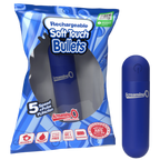 Rechargeable Soft Touch Bullet Vibrator – Waterproof 5-Speed Bullet Vibrator Blue > Vibrators > Mini Vibrators
