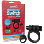 Remote Control Switch Vibe (Black) – Waterproof Rechargeable Double-Sided Vibrating Cock Ring Black > Cock Ring > Vibrating