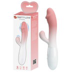 Snappy G-Spot Rabbit Vibrator – Dual Stimulator with Flexible Design Pink White > Sex Toys For Ladies > G-Spot Vibrators
