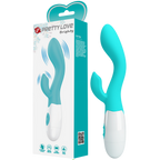 Brighty G-Spot and Clitoral Rabbit Vibrator – Dual Stimulation Vibrator Seafoam > Sex Toys For Ladies > G-Spot Vibrators