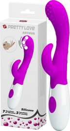 Arthur 7.87 Inch Rabbit Vibrator with Waving Head Purple > Vibrators > Ladies > Rabbit