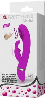 Pretty Love Christ Rabbit Vibrator 7.4 Inch Silicone Vibrator Purple > Vibrators > Ladies > Rabbit